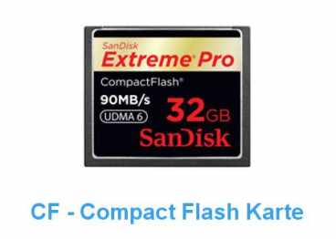 SanDisk CF  32 GB (90MB/s) EXTREME PRO Compact Flash / 600x R+W
